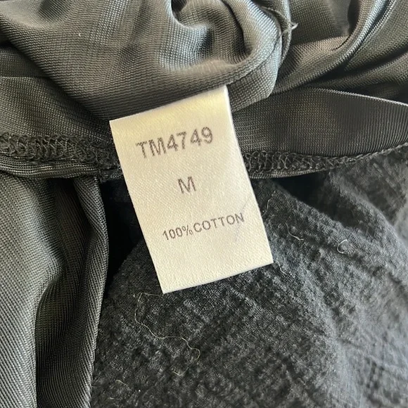 🌼THML🌼 Eloise Embroidered Black Shift Dress, Size M - Picture 9 of 11